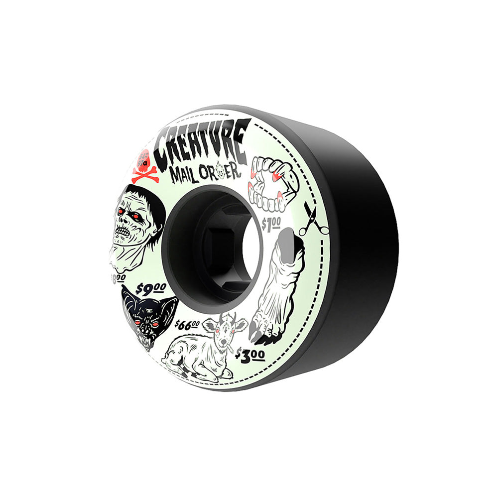 54mm CREATURE MAIL ORDER BLOODSUCKER HARDLINE BLACK 97A SKATEBOARD WHEELS