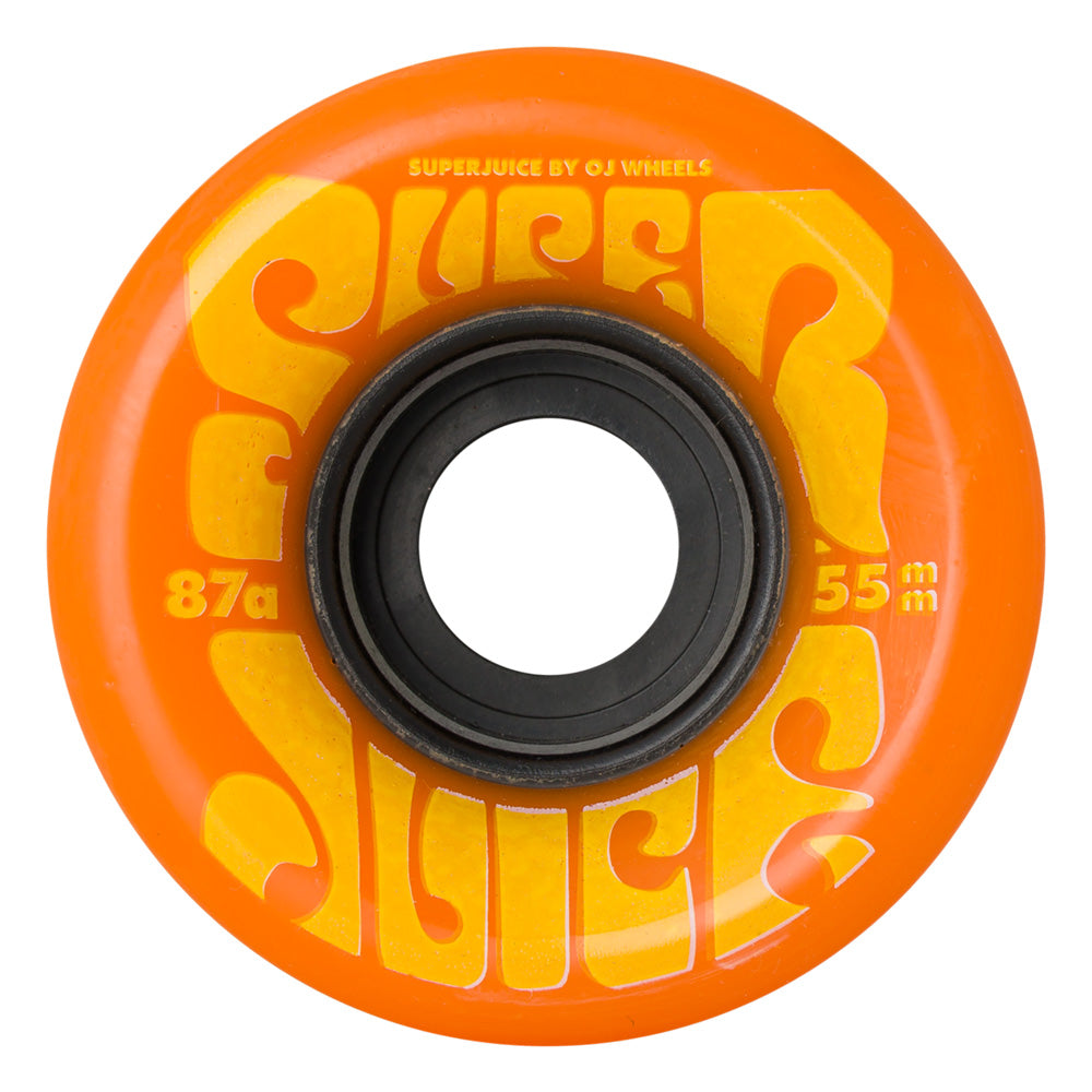 55mm MINI SUPER JUICE ORANGE YELLOW 87A SKATEBOARD WHEELS