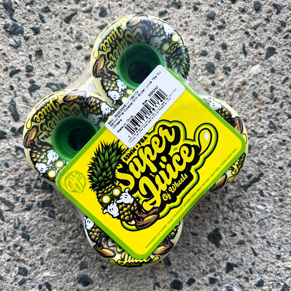 55mm PINA COLADA MINI SUPER JUICE 78A SKATEBOARD WHEELS