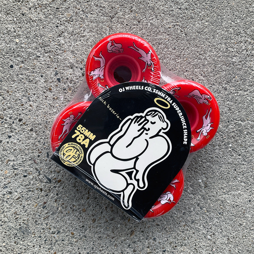 55mm BOSERIO HOLY ANGELS MINI SUPER JUICE 78A SKATEBOARD WHEELS