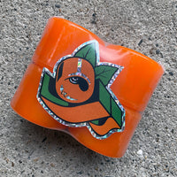55mm MINI SUPER JUICE ORANGE/YELLOW 78A SKATEBOARD WHEELS