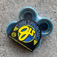 55mm MINI SUPER JUICE SHIN SANBONGI BLUE 78A SKATEBOARD WHEELS