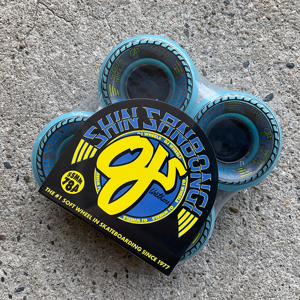 55mm MINI SUPER JUICE SHIN SANBONGI BLUE 78A SKATEBOARD WHEELS