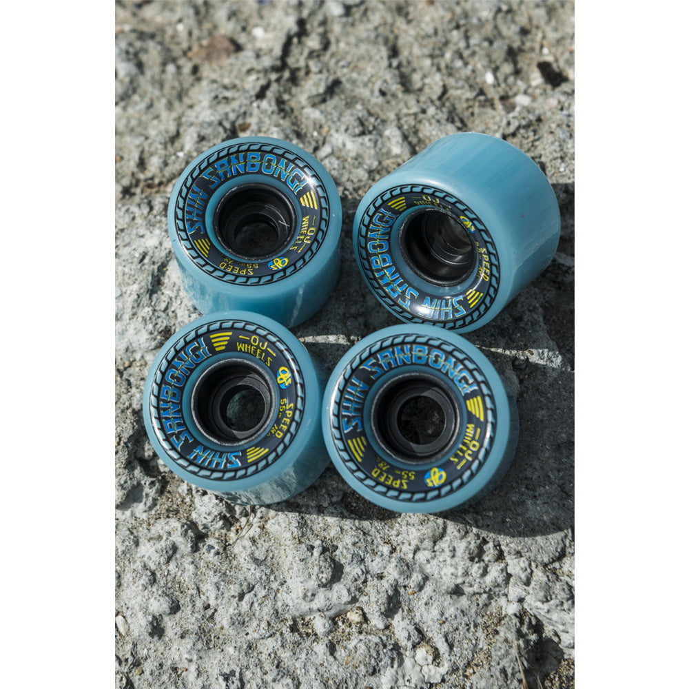 55mm MINI SUPER JUICE SHIN SANBONGI BLUE 78A SKATEBOARD WHEELS