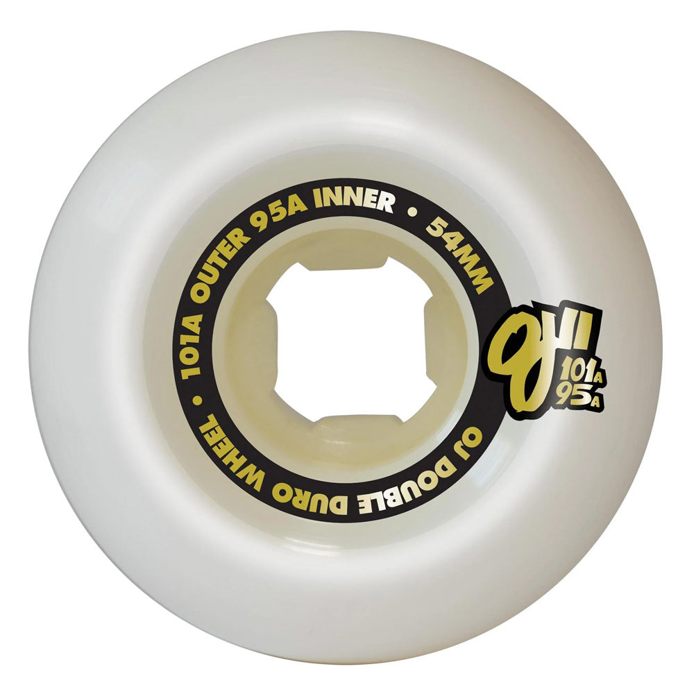 54mm SHIN SANBONGI DOLPHINS DOUBLE DURO WHITE MINI COMBO 101A/95A SKATEBOARD WHEELS