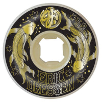 58mm ERIC DRESSEN KOI DOUBLE DURO GOLD 101A/99A SKATEBOARD WHEELS