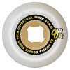 54mm DOUBLE DURO WHITE/GUM MINI COMBO 101A/95A SKATEBOARD WHEELS