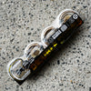 54mm DOUBLE DURO WHITE CHUBBIES 101A/95A SKATEBOARD WHEELS