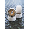 54mm DOUBLE DURO WHITE/GUM HARDLINE 99A/95A SKATEBOARD WHEELS