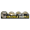 54mm DOUBLE DURO WHITE/GUM CHUBBIES 101A/95A SKATEBOARD WHEELS
