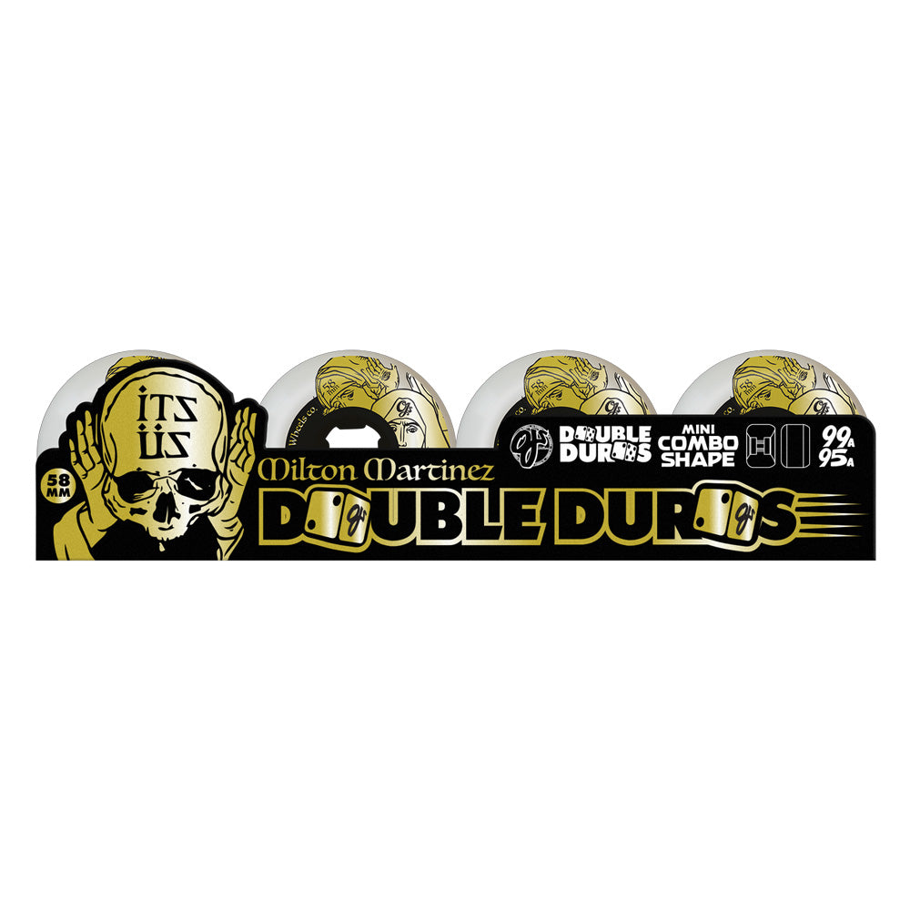58mm DOUBLE DURO MARTINEZ ITS US WTCHS MINI COMBO 99A/95A SKATEBOARD WHEELS