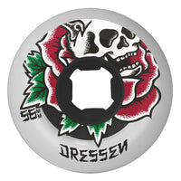 56mm DOUBLE DURO DRESSEN ROSE SKULL CHUBBIES 99A/95A WHEELS