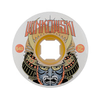 54mm ERICK WINKOWSKI SAMURAI DOUBLE DURO WHITE CHUBBIES 99A/95A SKATEBOARD WHEELS