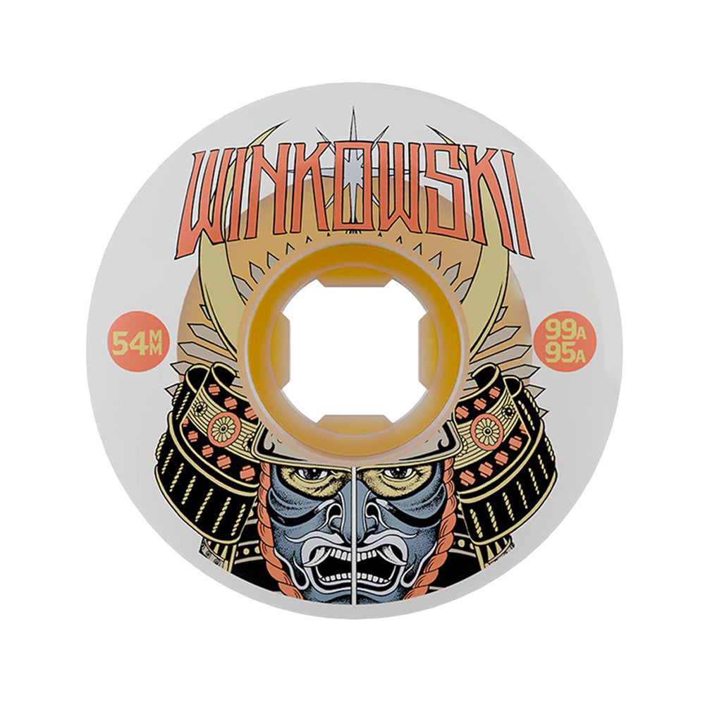 54mm ERICK WINKOWSKI SAMURAI DOUBLE DURO WHITE CHUBBIES 99A/95A SKATEBOARD WHEELS