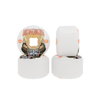 54mm ERICK WINKOWSKI SAMURAI DOUBLE DURO WHITE CHUBBIES 99A/95A SKATEBOARD WHEELS