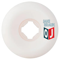 56mm JAKE BRAUN WOLF ELITE HARDLINE WHITE 99A SKATEBOARD WHEELS