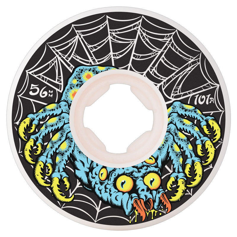 56mm DRESSEN SPIDER ELITE CHUBBIES WHITE 101A SKATEBOARD WHEELS