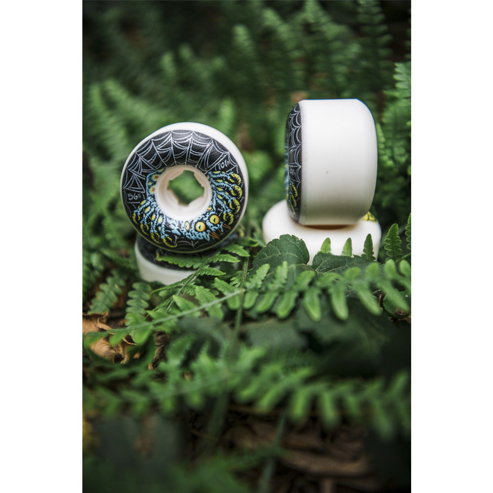 56mm DRESSEN SPIDER ELITE CHUBBIES WHITE 101A SKATEBOARD WHEELS