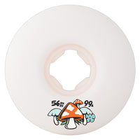 56mm WINKOWSKI MUSHROOM ELITE MINI COMBO WHITE 99A SKATEBOARD WHEELS