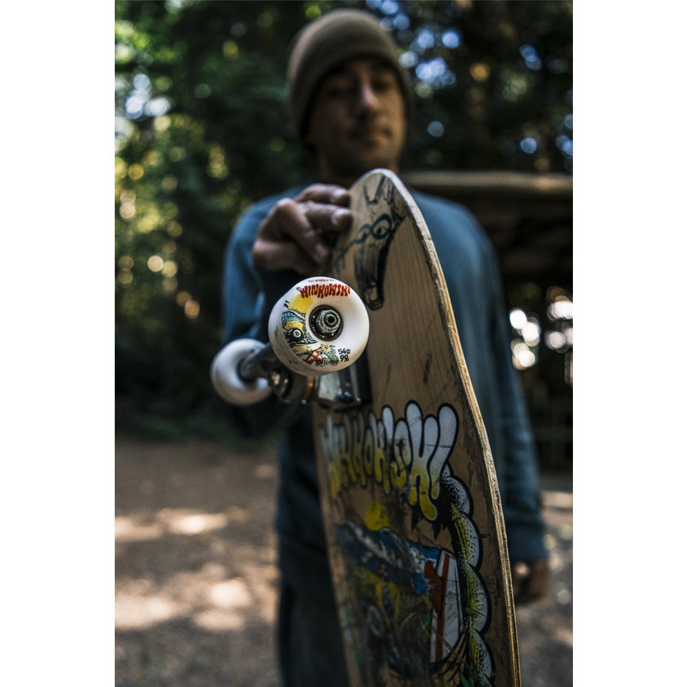 56mm WINKOWSKI MUSHROOM ELITE MINI COMBO WHITE 99A SKATEBOARD WHEELS