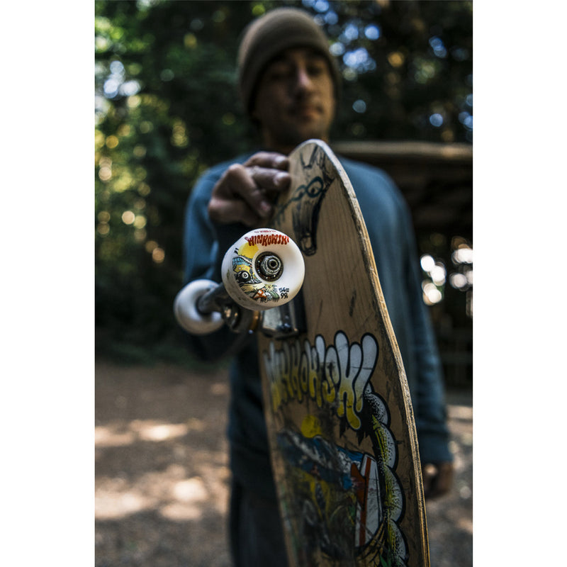 56mm WINKOWSKI MUSHROOM ELITE MINI COMBO WHITE 99A SKATEBOARD WHEELS