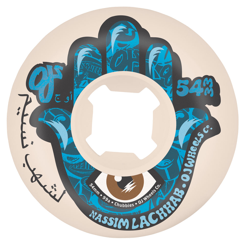 54mm NASSIM LACHHAB ELITE CHUBBIES 99A PRO SKATEBOARD WHEELS