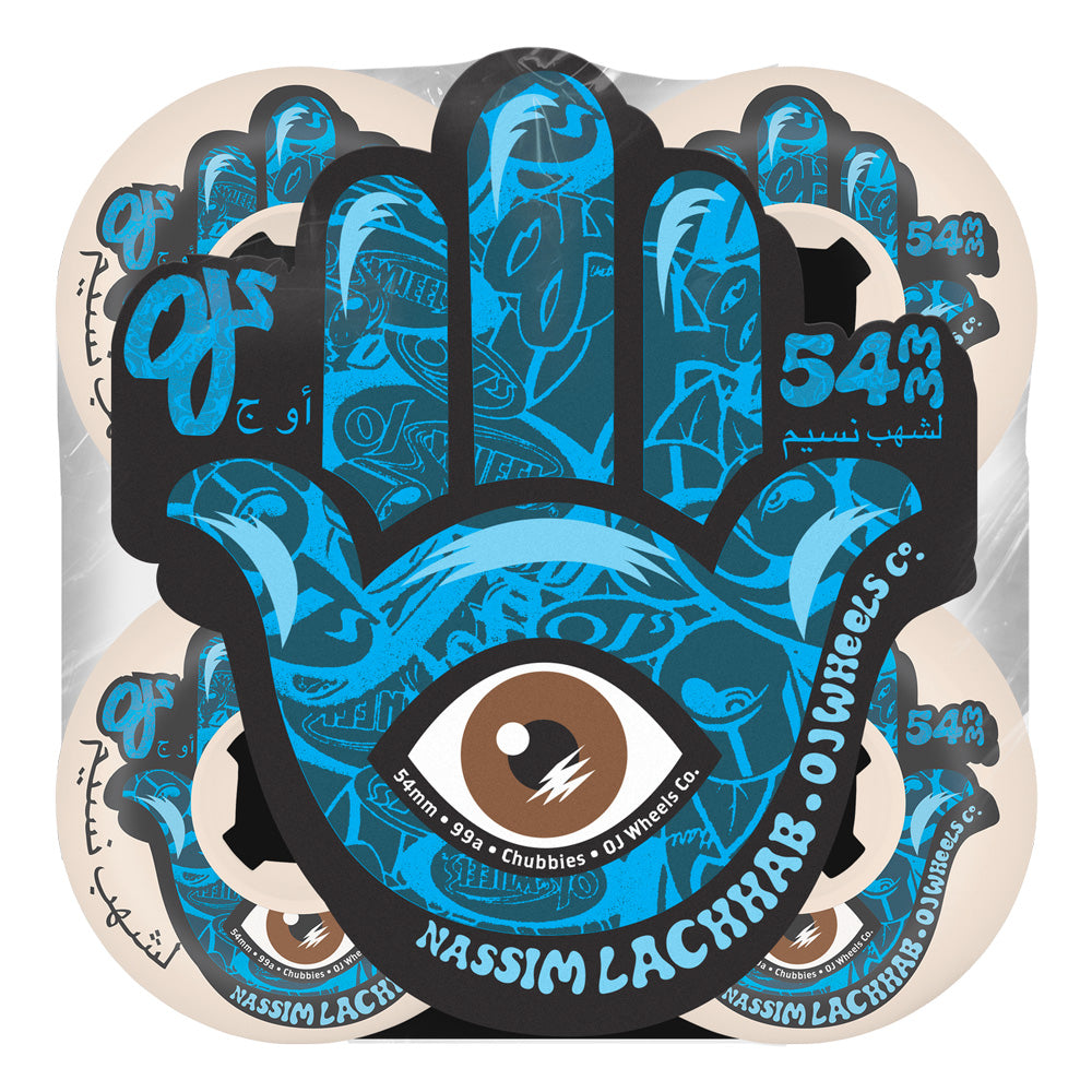 54mm NASSIM LACHHAB ELITE CHUBBIES 99A PRO SKATEBOARD WHEELS