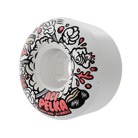 56mm ACE PELKA SLAPPY REDZ 2 ELITE CHUBBIES WHITE 99A SKATEBOARD WHEELS