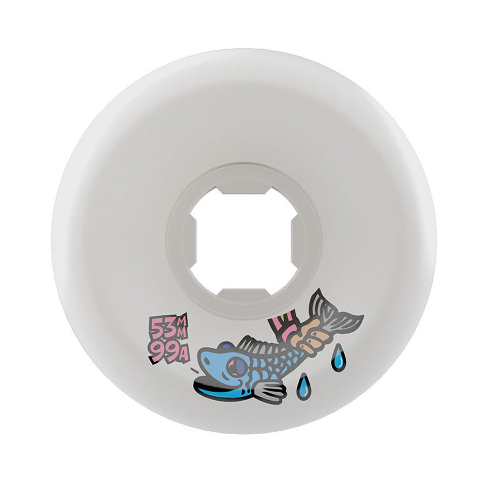 53mm TONY LATHAM ELITE FULL COMBO WHITE 99A SKATEBOARD WHEELS