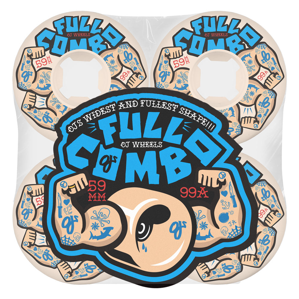59mm TEAM ELITE FULL COMBO 99A SKATEBOARD WHEELS