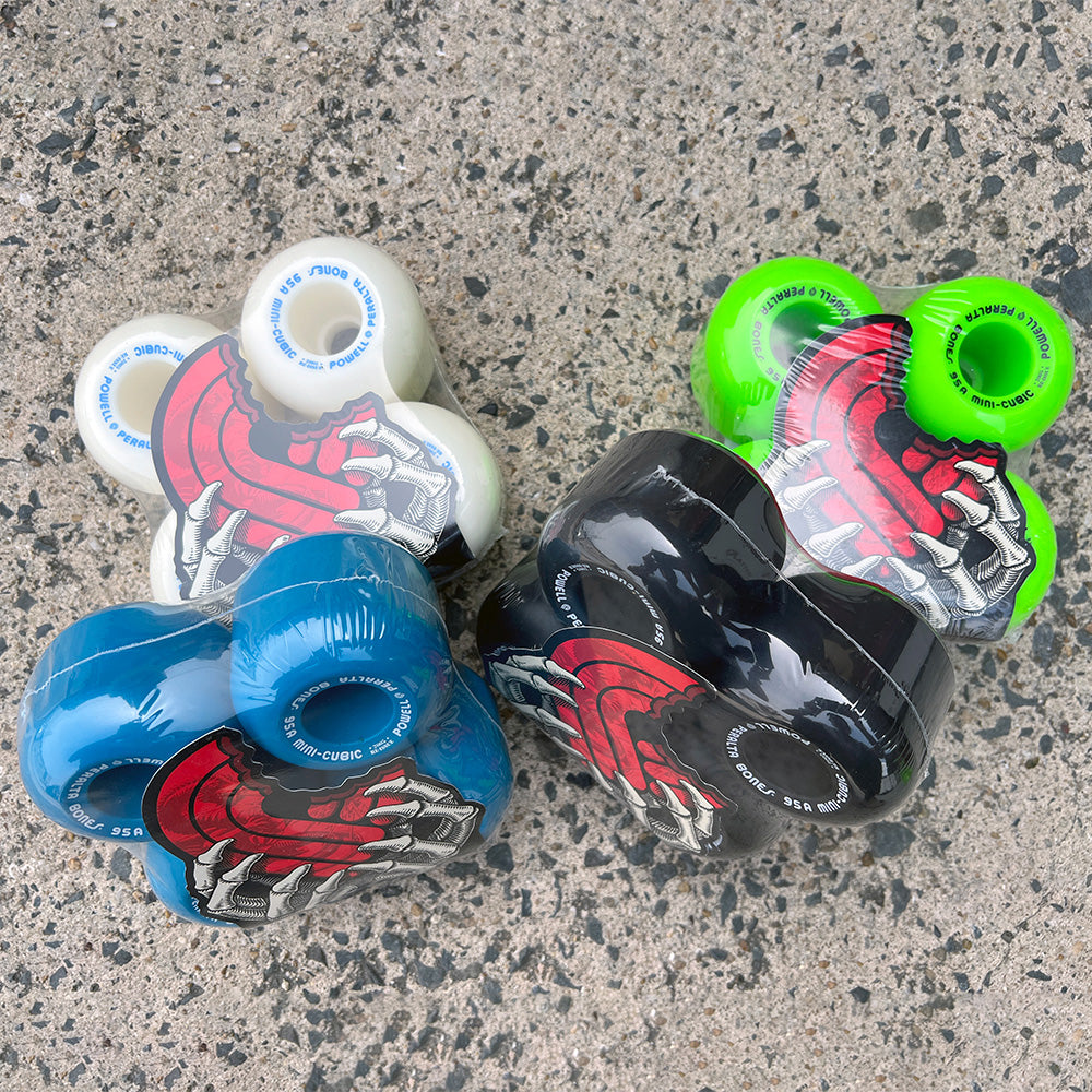 64mm MINI-CUBIC GREEN 95A SKATEBOARD WHEELS