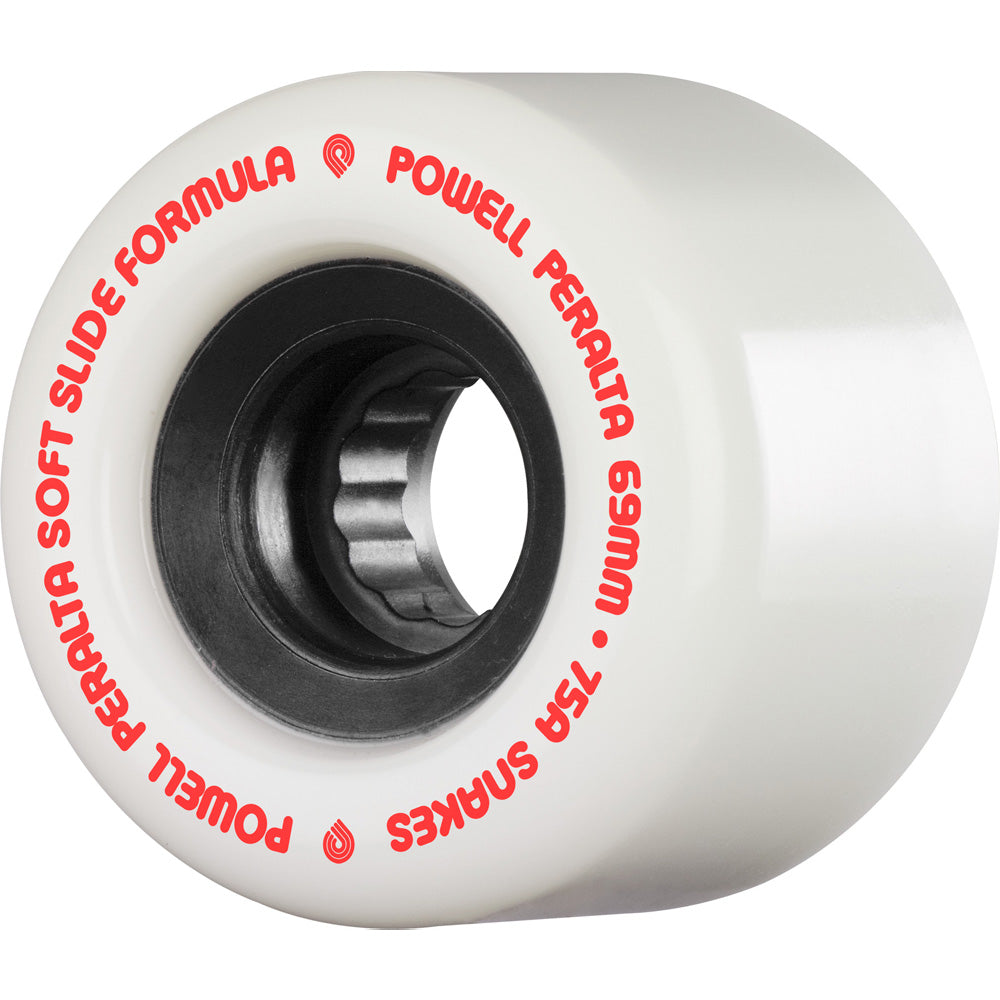 69mm SNAKES WHITE 75A SKATEBOARD WHEELS