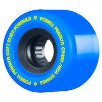 69mm SNAKES BLUE 82A SKATEBOARD WHEEL
