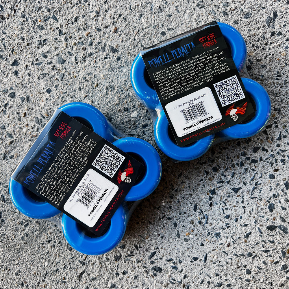 66mm SNAKES BLUE 82A SKATEBORD WHEEL