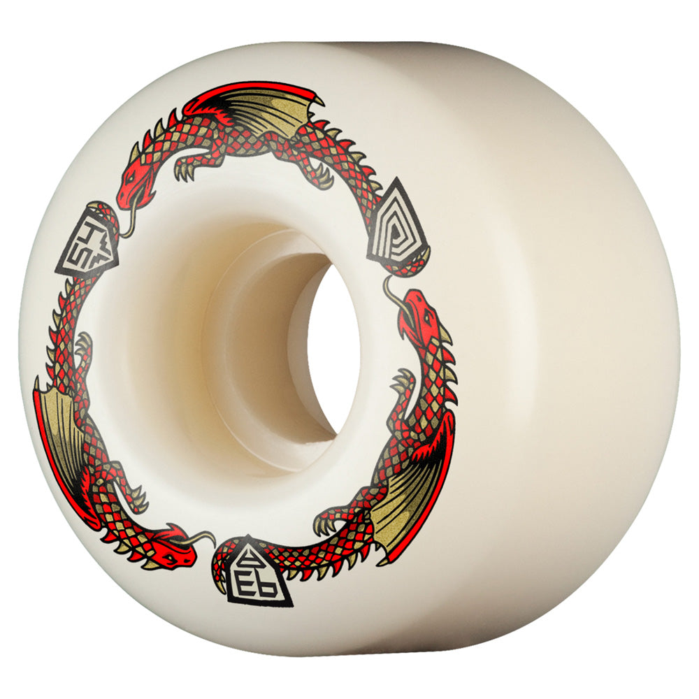 54mm x 34mm DRAGON FORMULA RED 93A V4 SKATEBOARD WHEELS