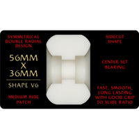 56mm x 36mm DRAGON FORMULA SKATEBOARD WHEELS