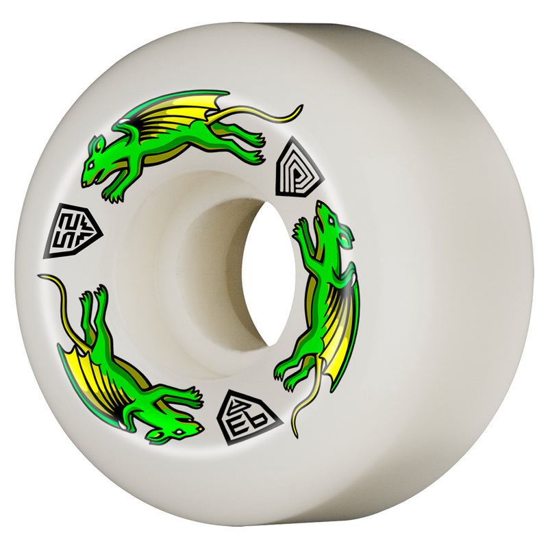 52mm x 30mm NANO RATS DRAGON FORMULA WHITE 93A SKATEBOARD WHEEL