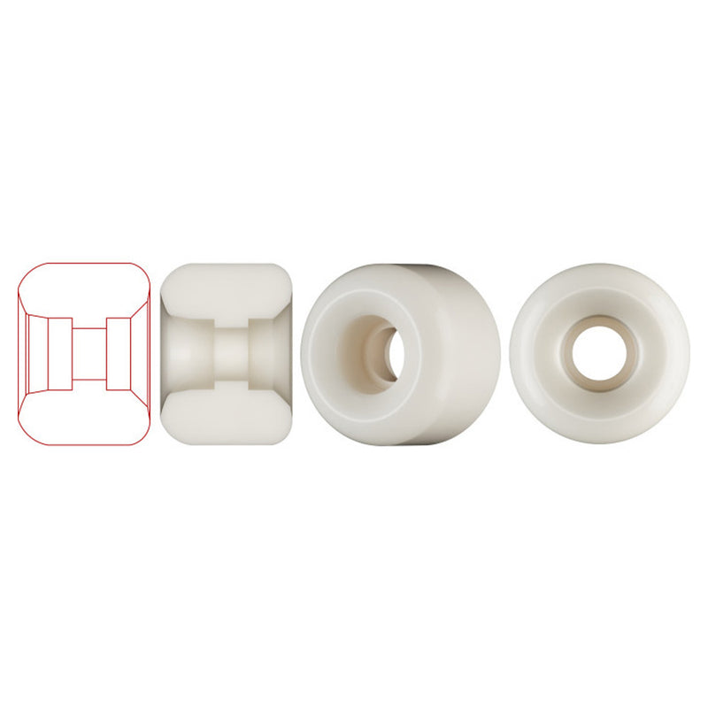 54mm x 39mm NANO RATS DRAGON FORMULA WHITE 93A WHEEL