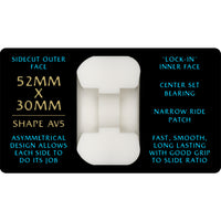 52mm x 30mm NANO RATS DRAGON FORMULA BLUE 97A SKATEBOARD WHEEL
