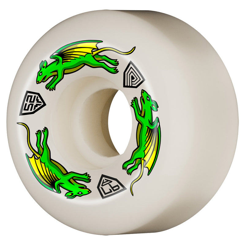 52mm x 30mm NANO RATS DRAGON FORMULA WHITE 97A SKATEBOARD WHEEL