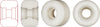 53mm x 34mm NANO RATS DRAGON FORMULA WHITE 97A SKATEBOARD WHEEL