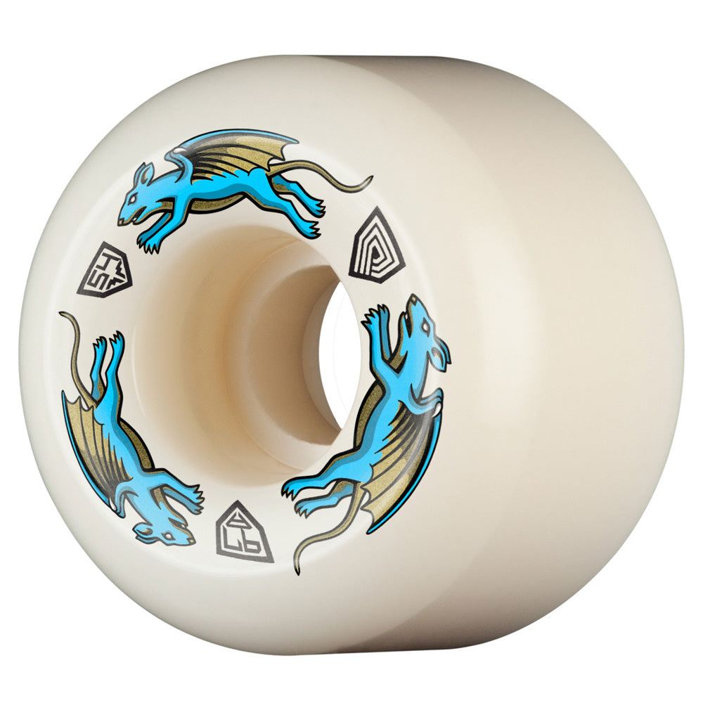 54mm x 39mm NANO RATS DRAGON FORMULA WHITE 97A WHEEL