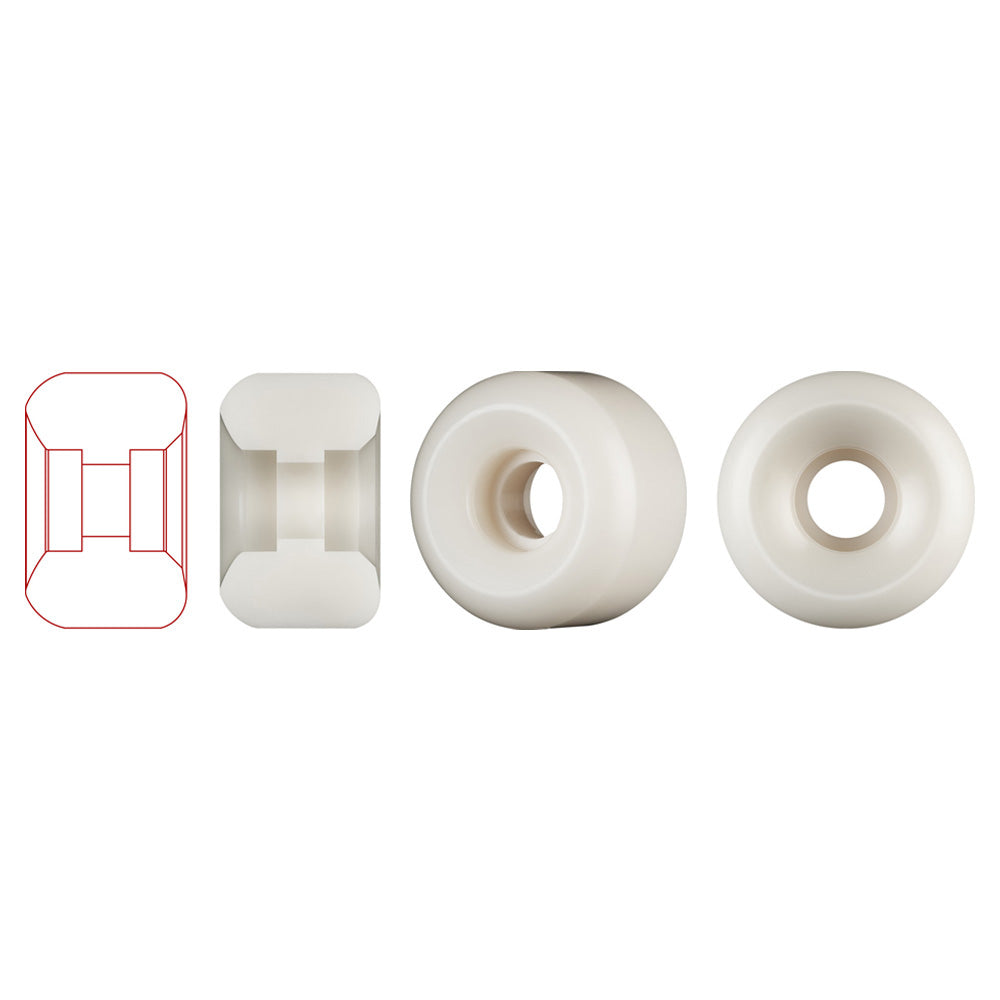 54mm x 39mm NANO RATS DRAGON FORMULA WHITE 97A WHEEL