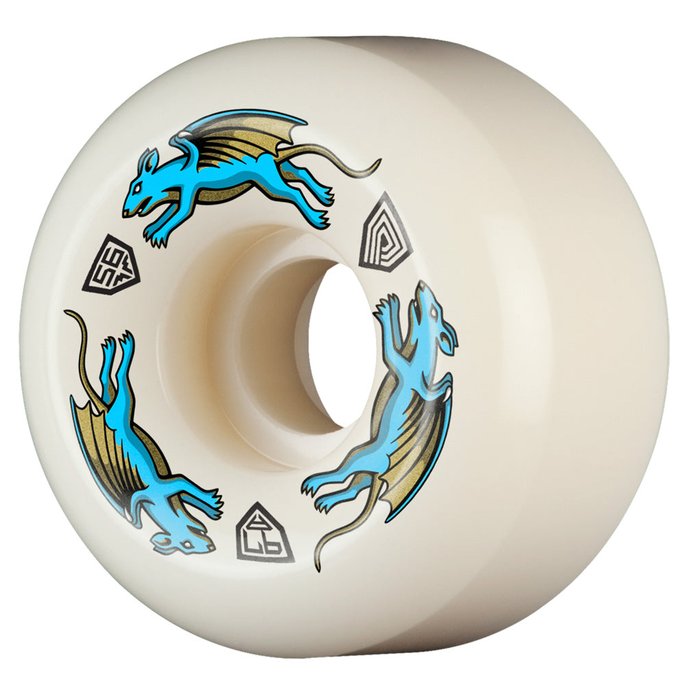 56mm x 36mm V6 NANO RATS DRAGON FORMULA BLUE 97A SKATEBOARD WHEEL