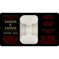 54mm x 34mm V6 NANO RATS DRAGON FORMULA RED 93A WHEEL