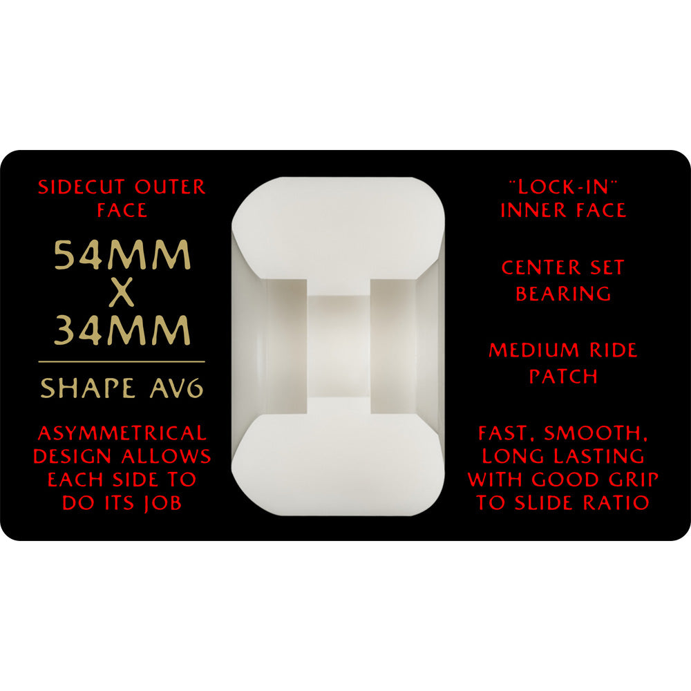 54mm x 34mm V6 NANO RATS DRAGON FORMULA RED 93A WHEEL