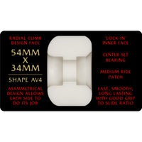 54mm x 34mm V6 NANO RATS DRAGON FORMULA RED 93A WHEEL