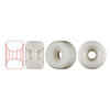 60mm x 40mm DRAGON FORMULA WHITE 88A SKATEBOARD WHEEL