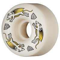 52mm x 34mm NANO RATS DRAGON FORMULA WHITE 88A SKATEBOARD WHEEL