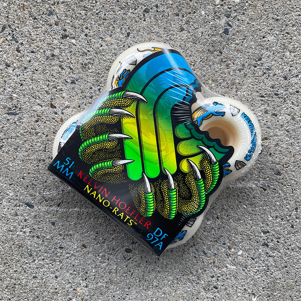 51mm x 31mm V1 NANO RATS HOEFLER DRAGON FORMULA BLUE 97A SKATEBOARD WHEEL